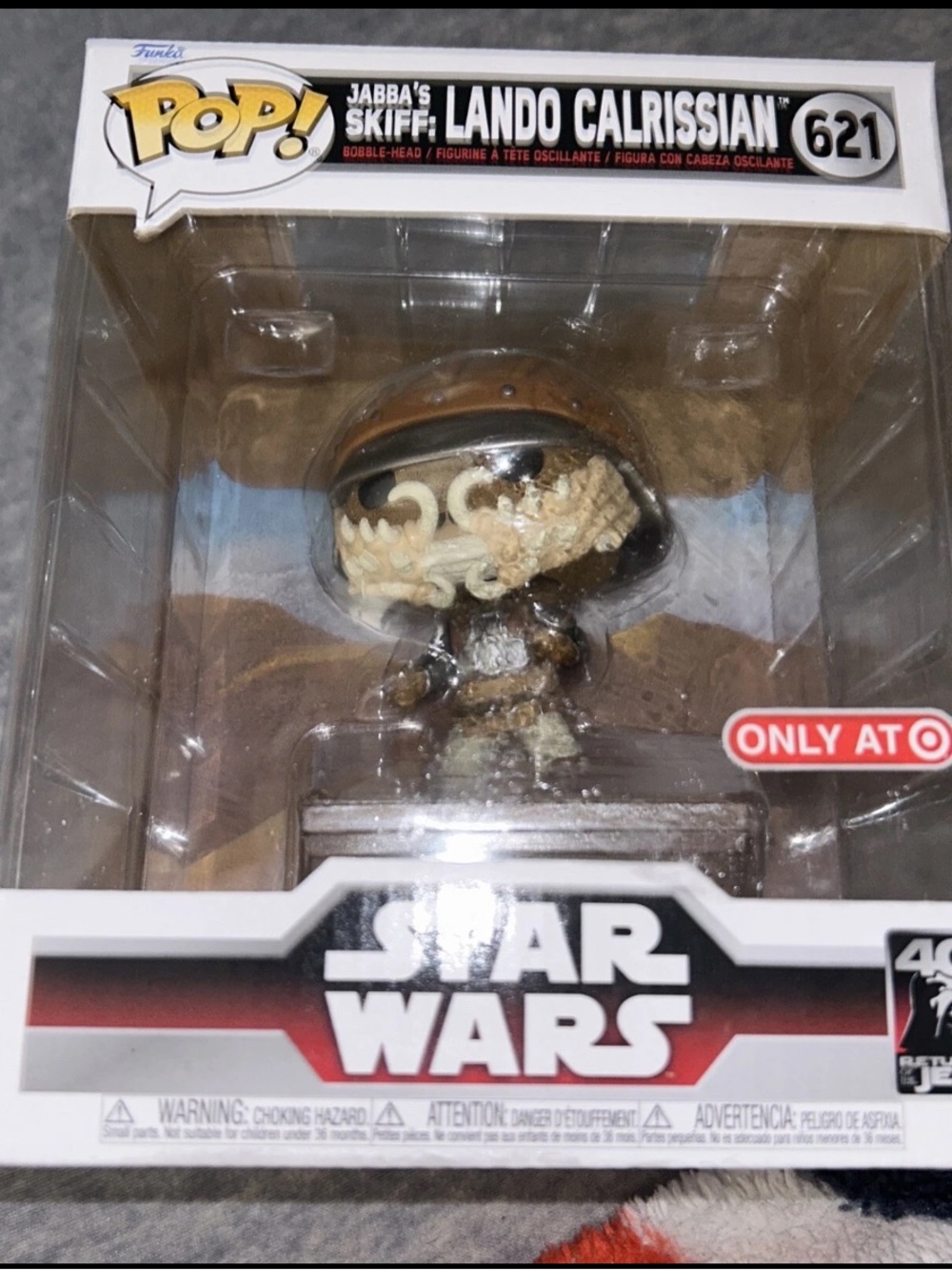 Funko Pop Star Wars Deluxe Jabbas Skiff Lando Calrissian Target Exclusive #621